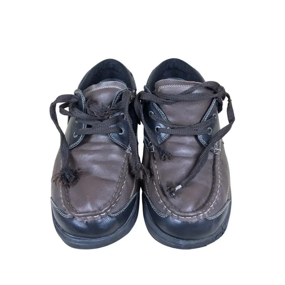 Orthofeet 422 Baton Rouge Boat Shoes Men’s 10.5 4E Brown Leather Orthopedic HTF